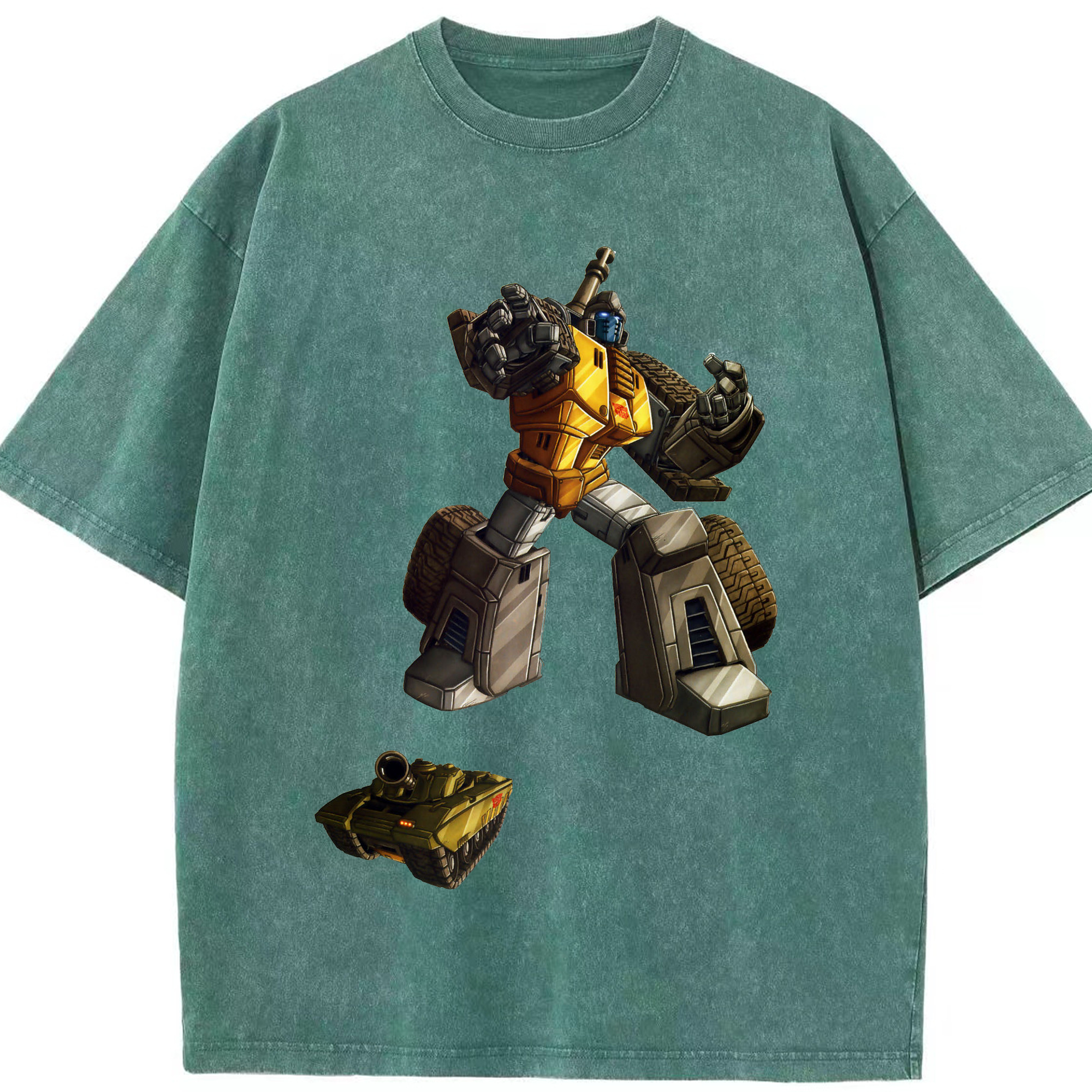 （画像用）  綿100% ヴィンテージ風 半袖Tシャツ（フロントプリント）
